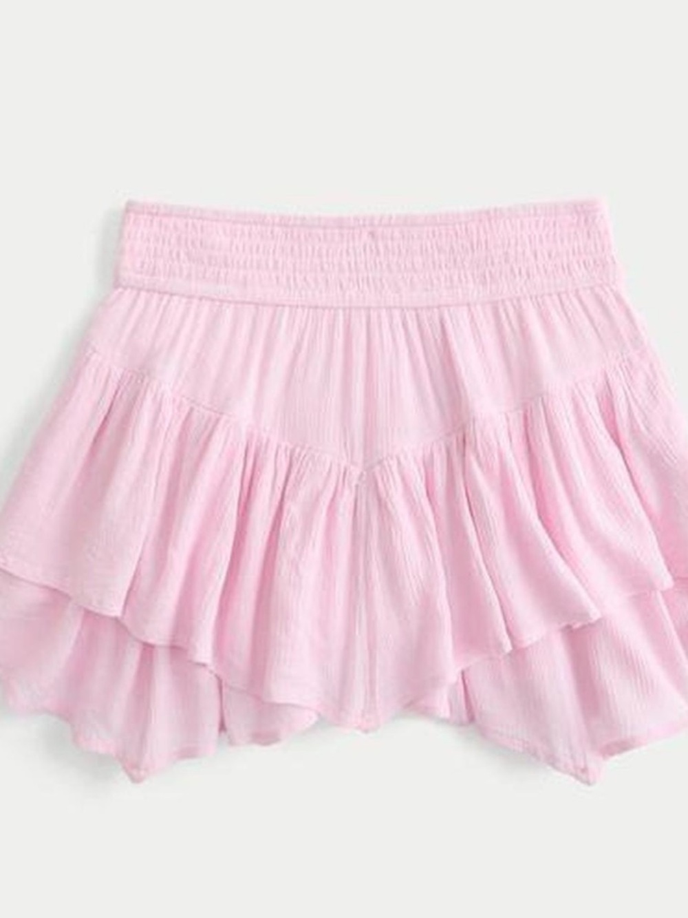 Hollister Pink Ruffled Tiered Women's Skorts